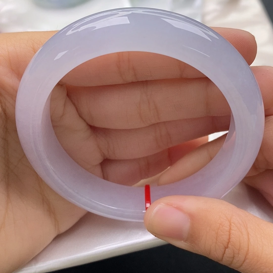 翡翠未镶嵌手镯5657正圈