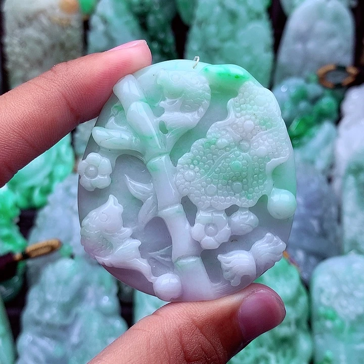 翡翠未镶嵌吊坠(不含链)