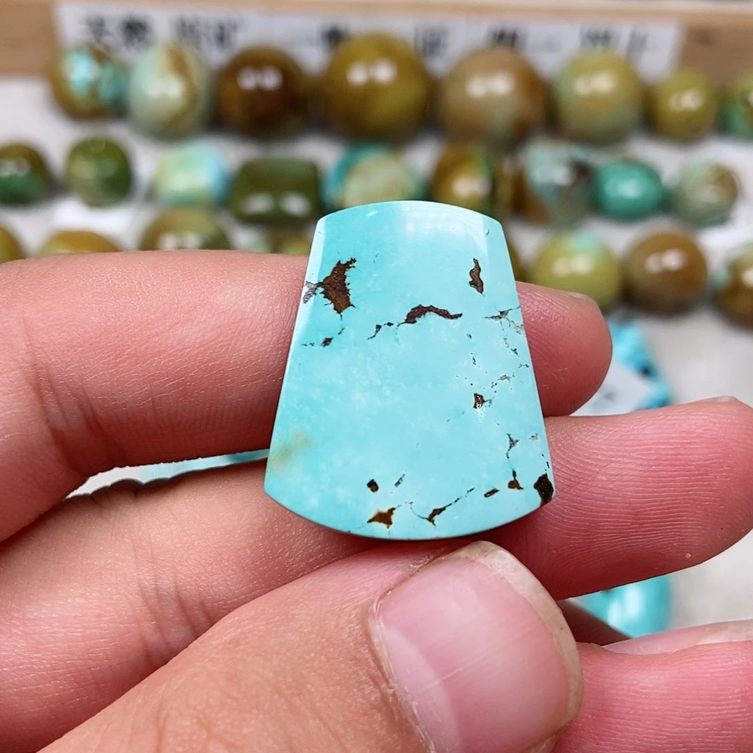 未镶嵌绿松石珠宝半成品