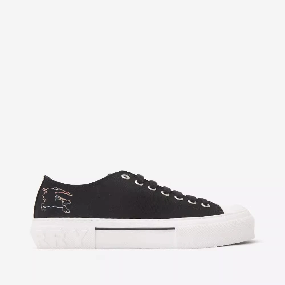 全新未使用BURBERRY博柏利logo低帮圆头男士休闲鞋板鞋8071855