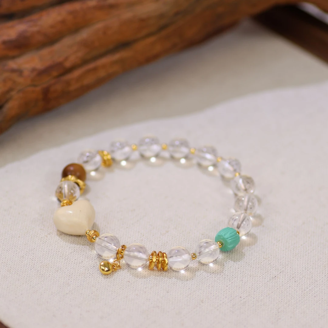 原创白水晶手串J005【多样性发一】YX