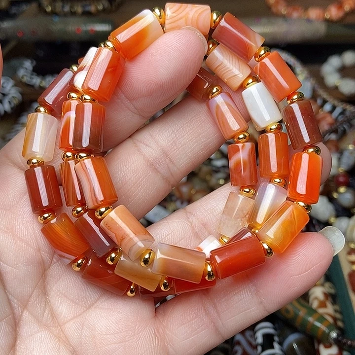 玛瑙/玉髓未镶嵌手链发一条