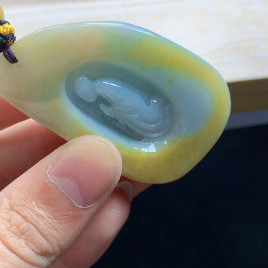 颈饰未镶嵌翡翠吊坠