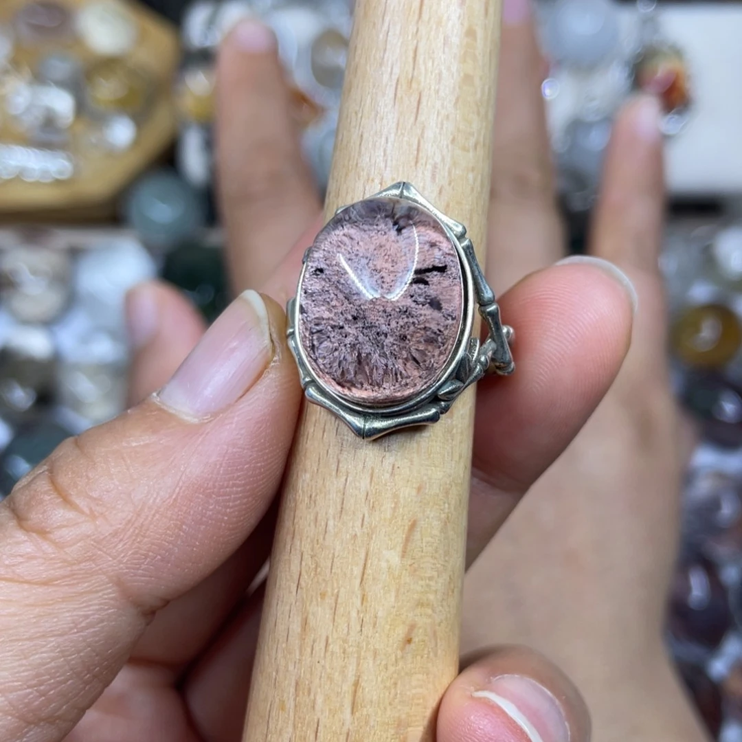 【闪购商品】银S925镶嵌珠宝半成品水晶戒指