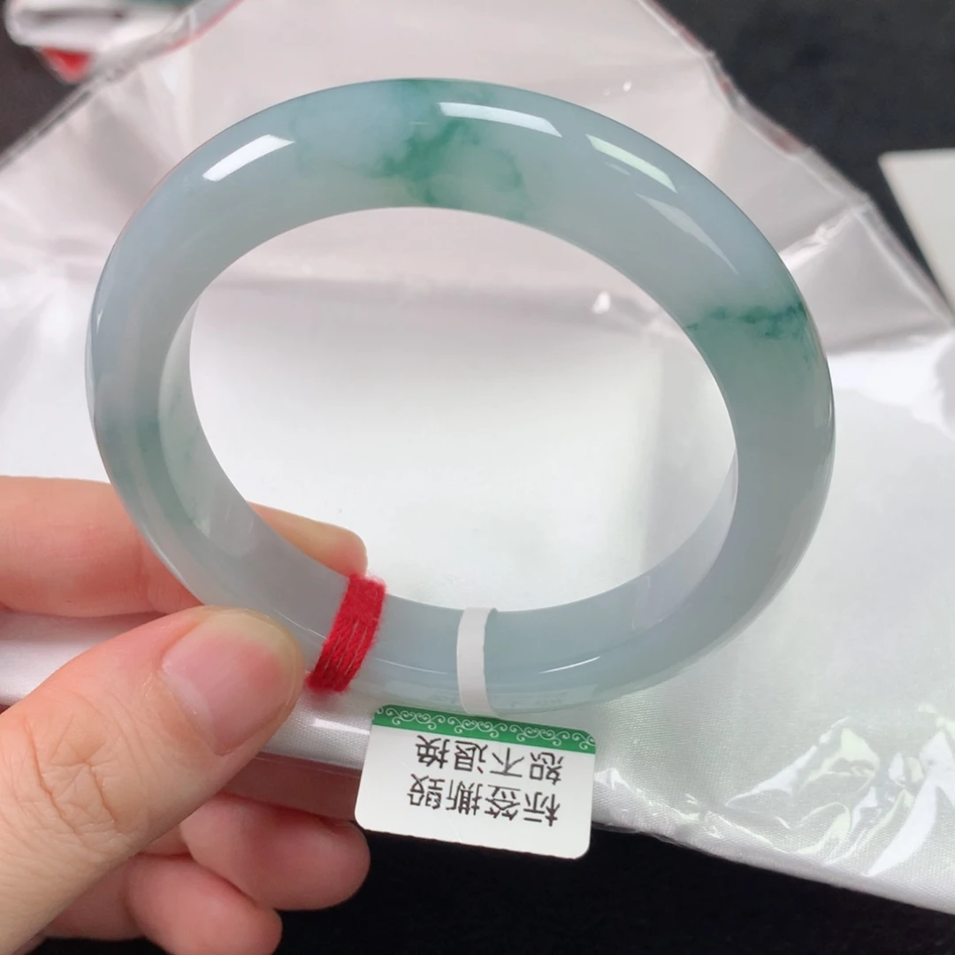 未镶嵌手镯翡翠缅甸天然翡翠手镯55