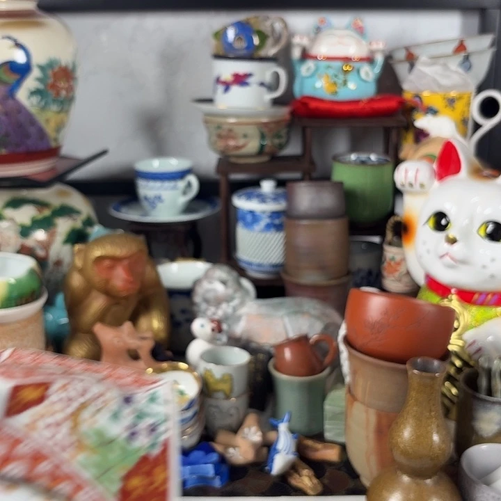 喜***祥闪给喜悦升吉祥盖杯一套