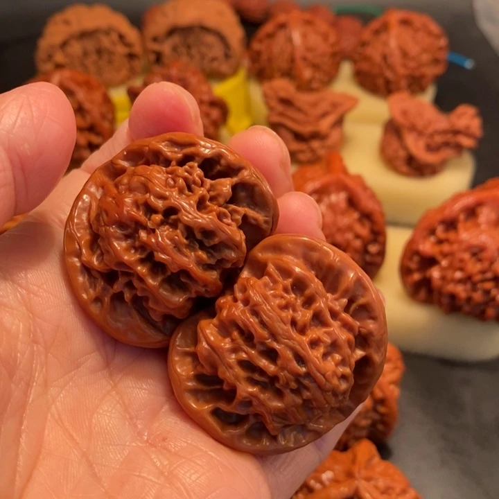 蓝***牛吊坠文玩核桃工艺核桃