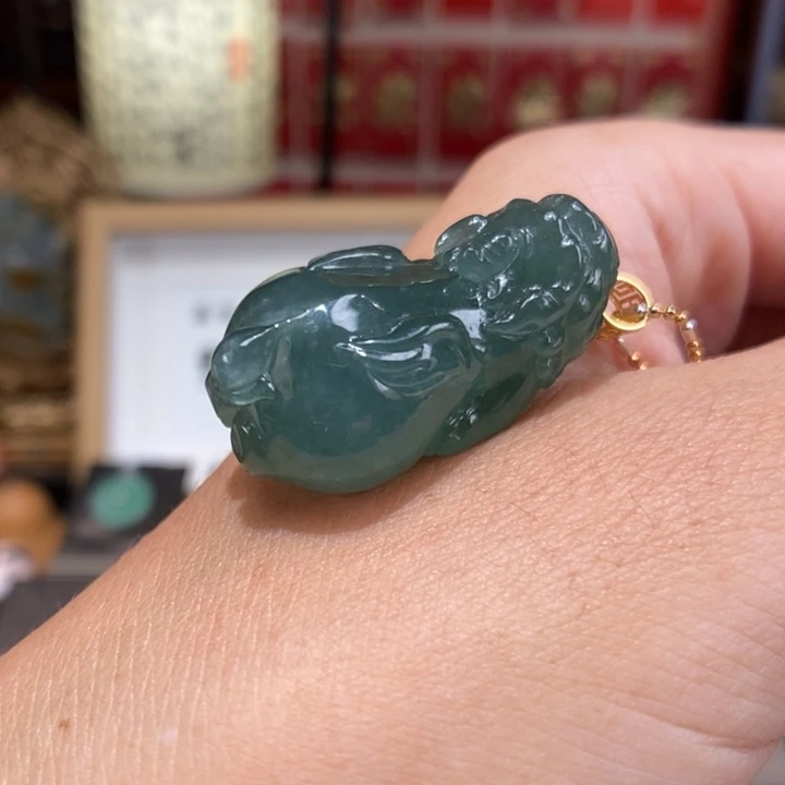 【闪购商品】颈饰18K金镶嵌翡翠89