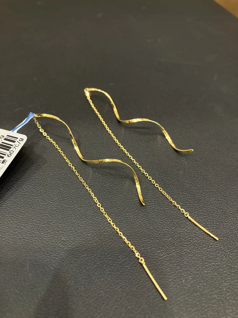 （1号货）放心黄金店 足金999耳环1.78克【总公费180】