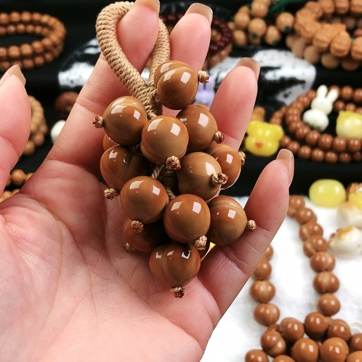 手串/手链核桃?**帥亮面屁桃葡萄
