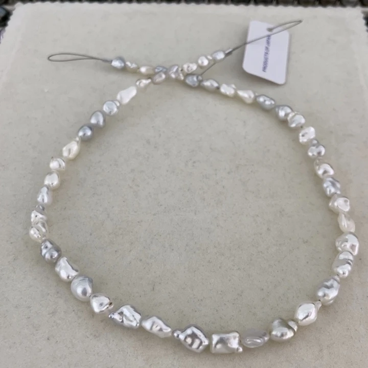 未镶嵌海水珍珠颈饰澳白keshi