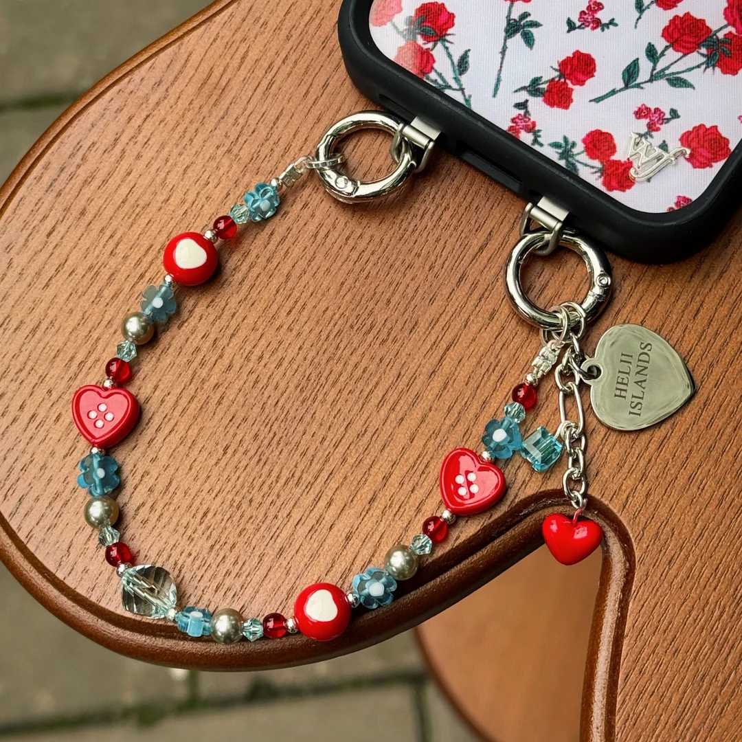 【爱旅拾光】赫俐群岛 手工串珠 手机链/手机挂件/通用挂件创意挂饰