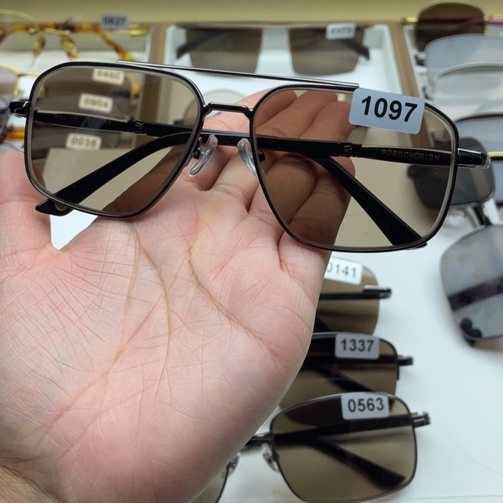 茶水晶全框眼镜 1097