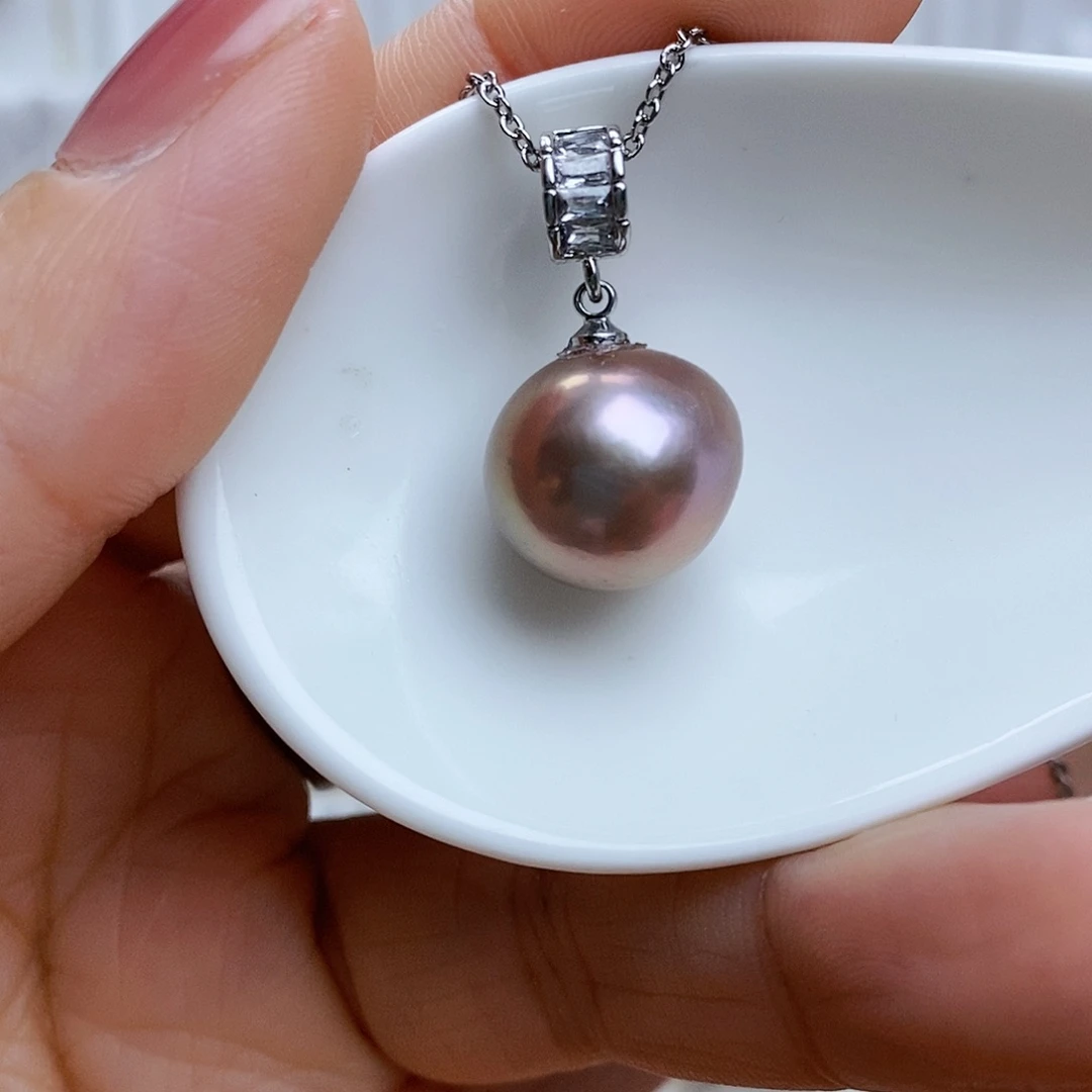 淡水珍珠吊坠(赠链)合金