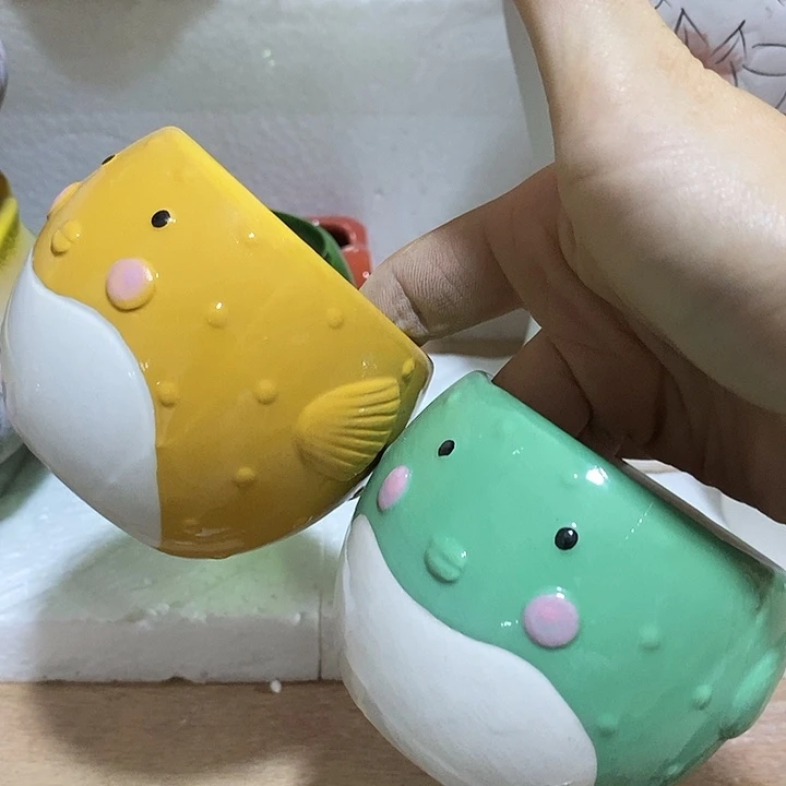 摆件陶盆有孔 瑕疵介意勿拍