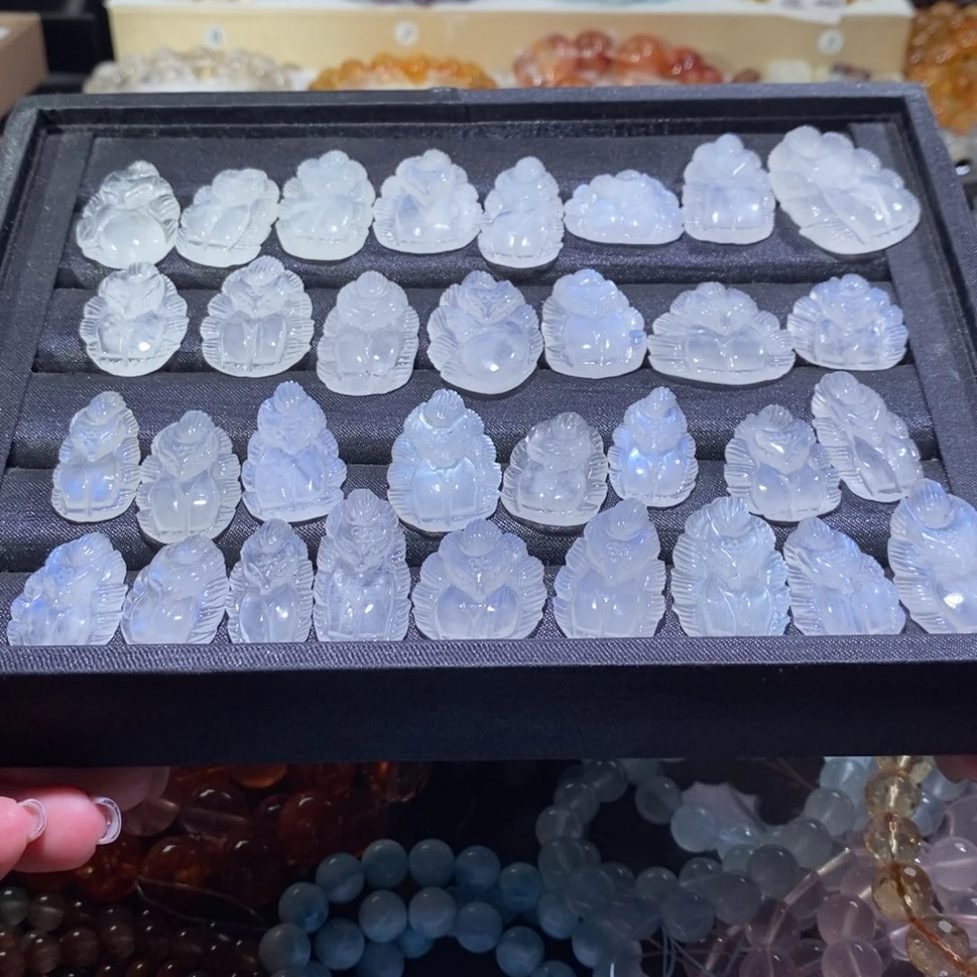 水晶手链未镶嵌蓝月光九尾狐克10可挑