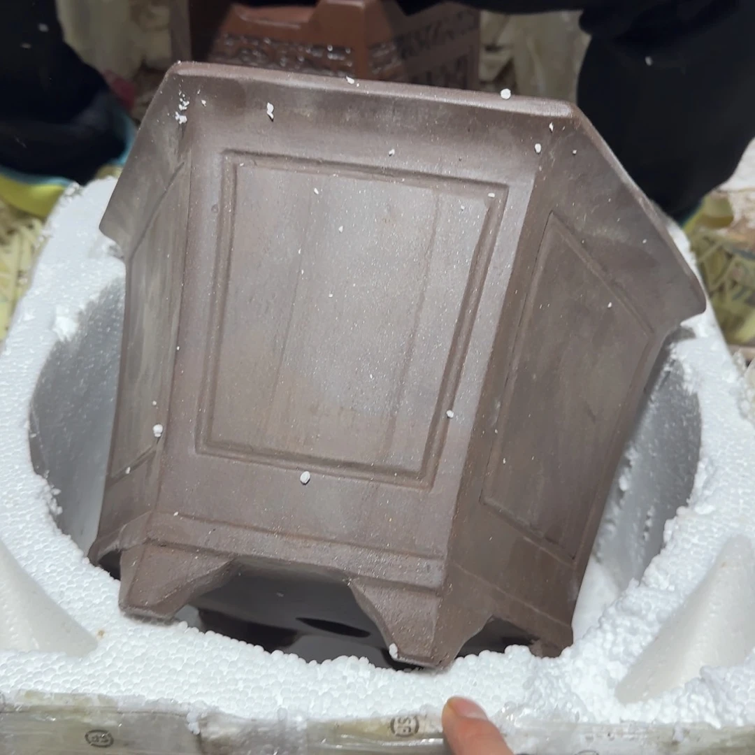 紫砂花盆瑕疵是我