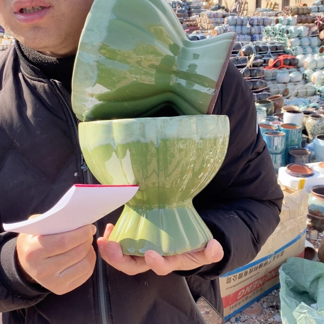 红陶杨杨花盆0210-1008