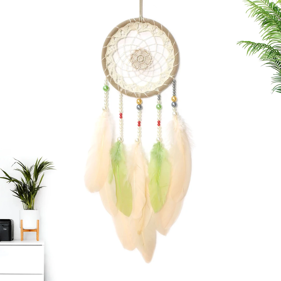 少女心捕梦网彩色风铃手工编织卧室床头挂饰