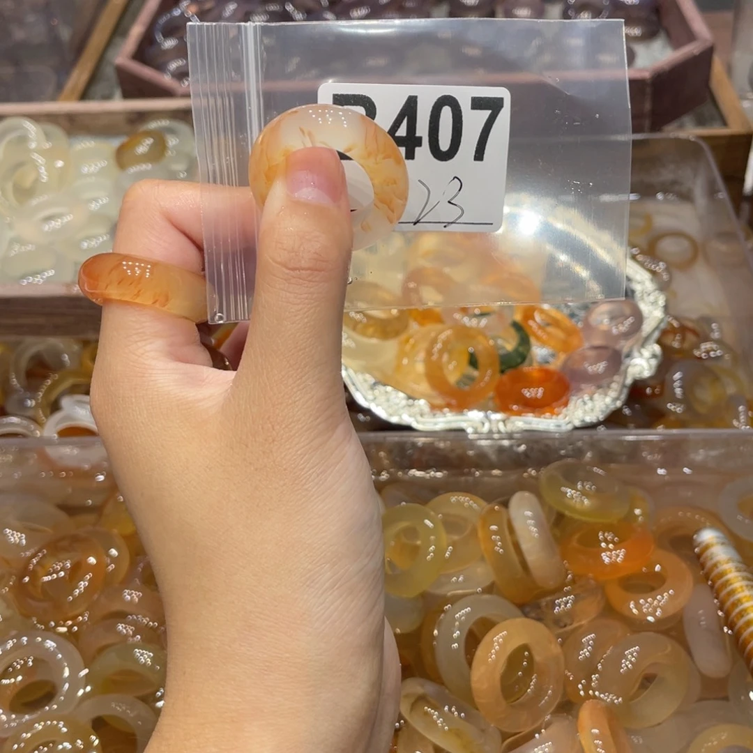 玛瑙/玉髓未镶嵌戒指407