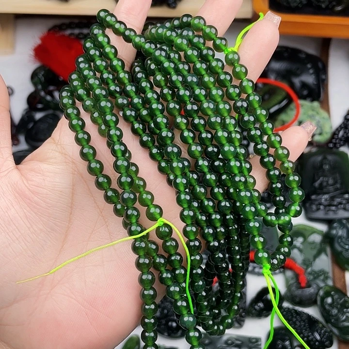 蛇纹石玉未镶嵌手链泰山玉6108