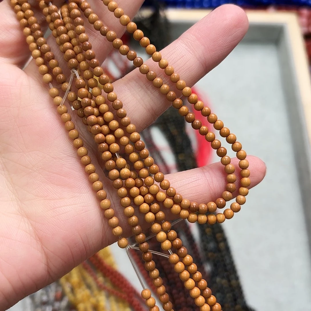 玛瑙/玉髓未镶嵌珠宝半成品卡3橄榄核圆珠一条