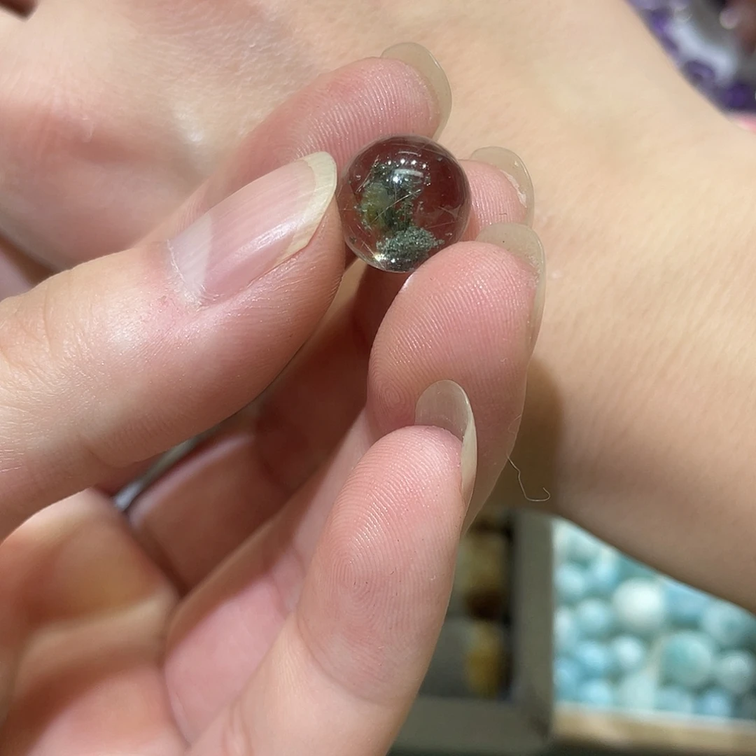 水晶珠宝半成品未镶嵌南****）打孔，不退不换