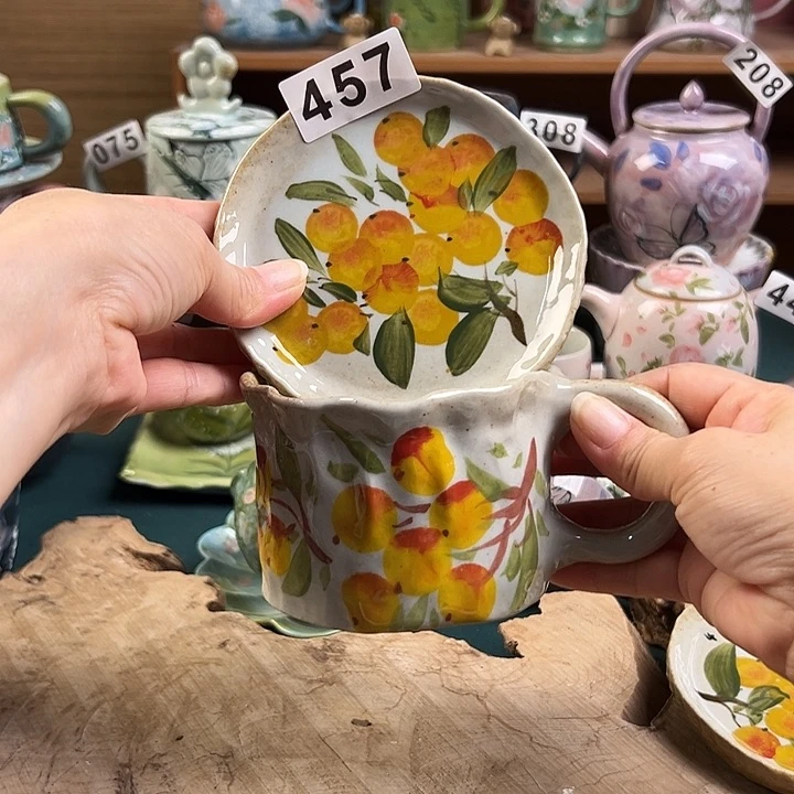 景德镇陶瓷手绘作品457 456