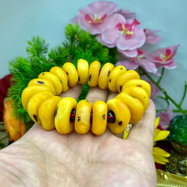 〖正品无忧〗A 002老密龙 胆黄老料满肉满色手串时尚饰品多样发一