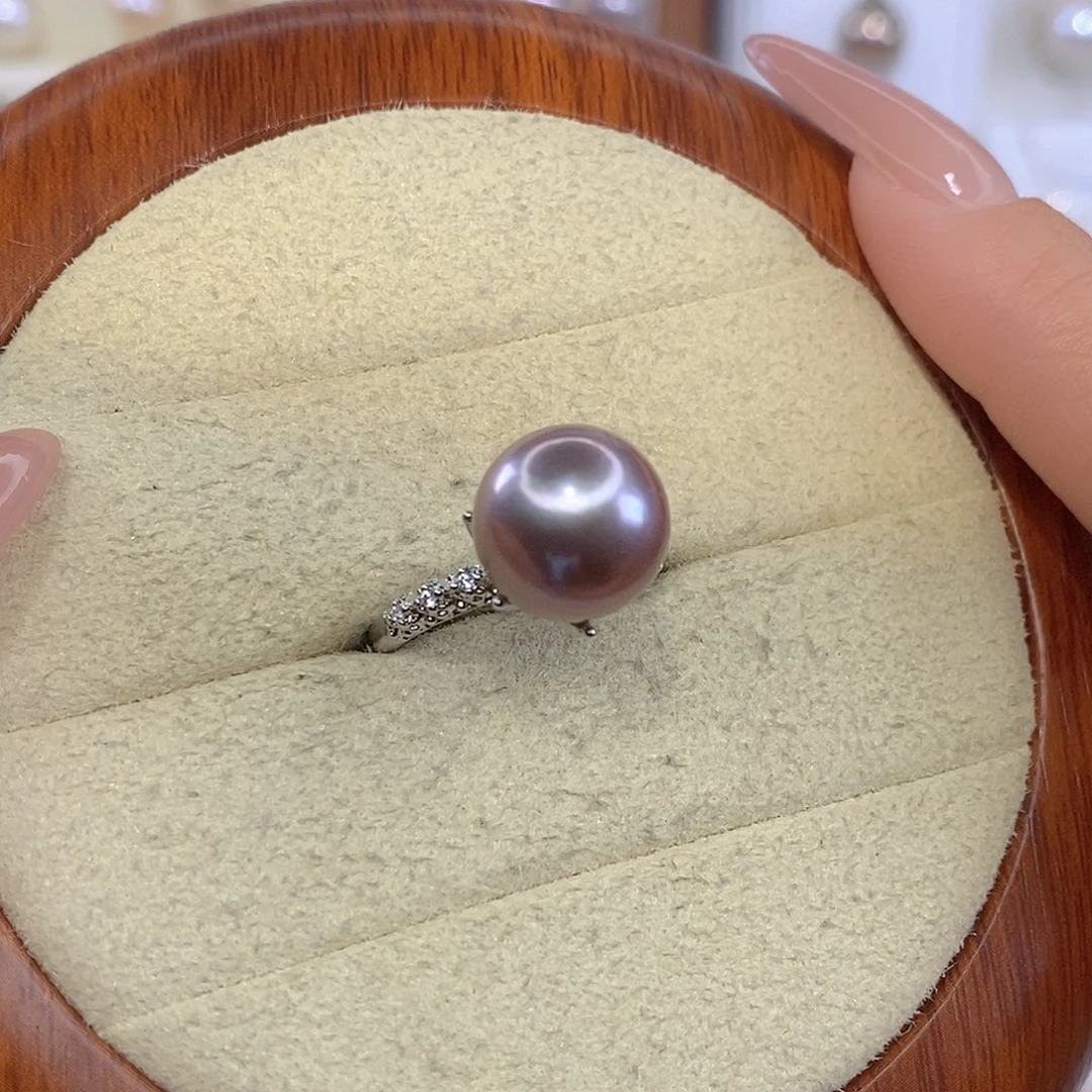 合金淡水珍珠戒指F