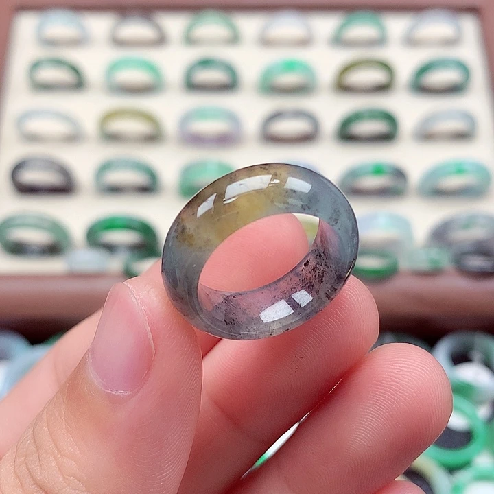 翡翠戒指未镶嵌14-15号