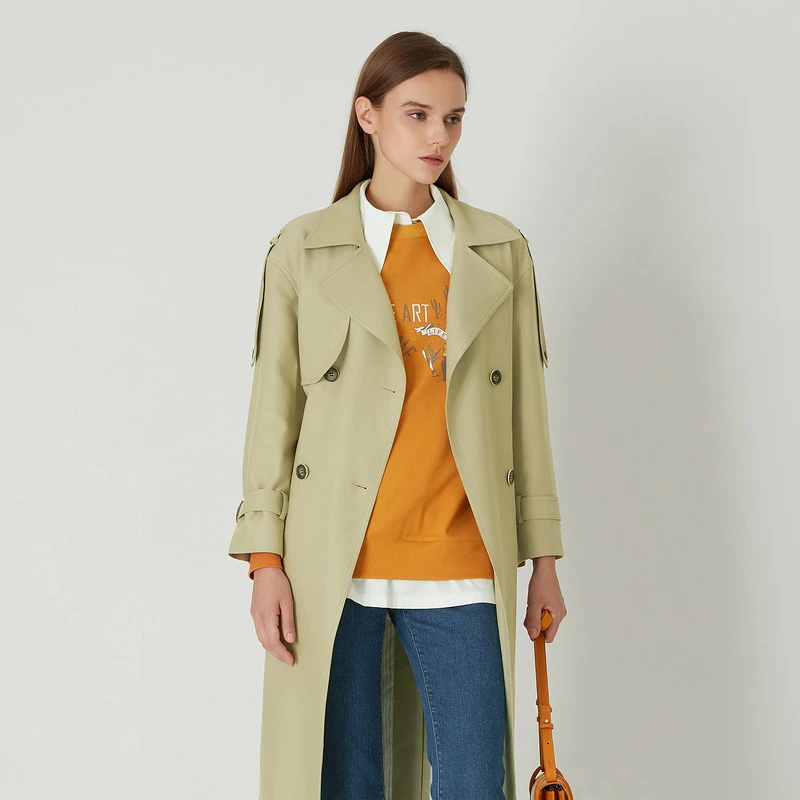 【丽公主专属】莱芙艾迪儿长风衣（女式大衣）1E1W63112