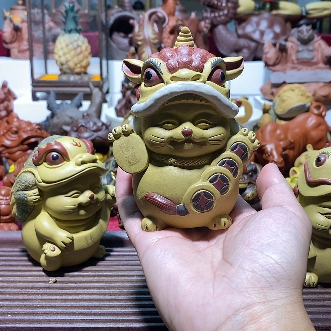 ～***～紫砂茶宠宜兴紫砂狮子