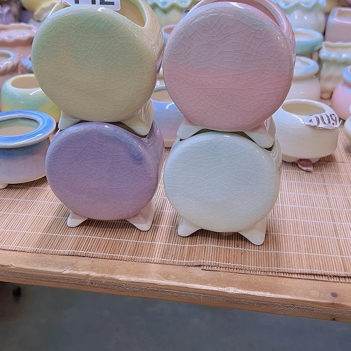 红陶陶瓷花盆当场满12包邮