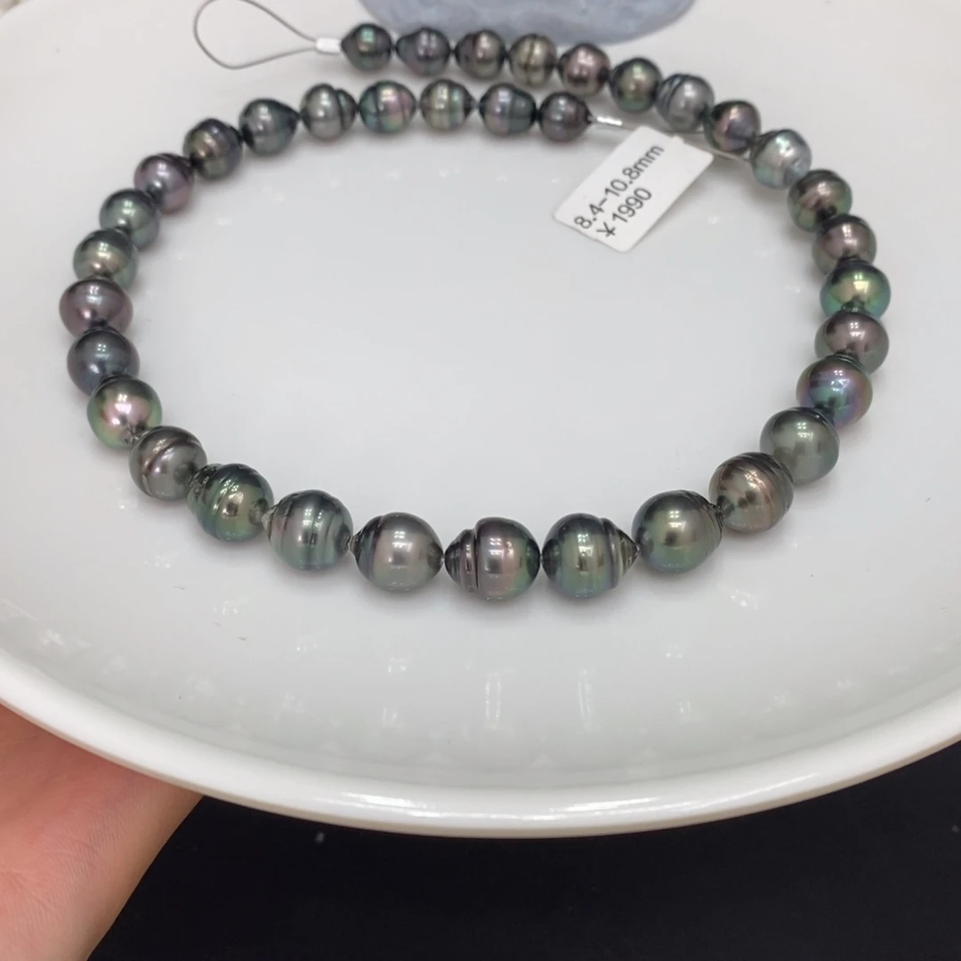 海水珍珠颈饰未镶嵌丁*大溪地项链8.4-10.8 潘