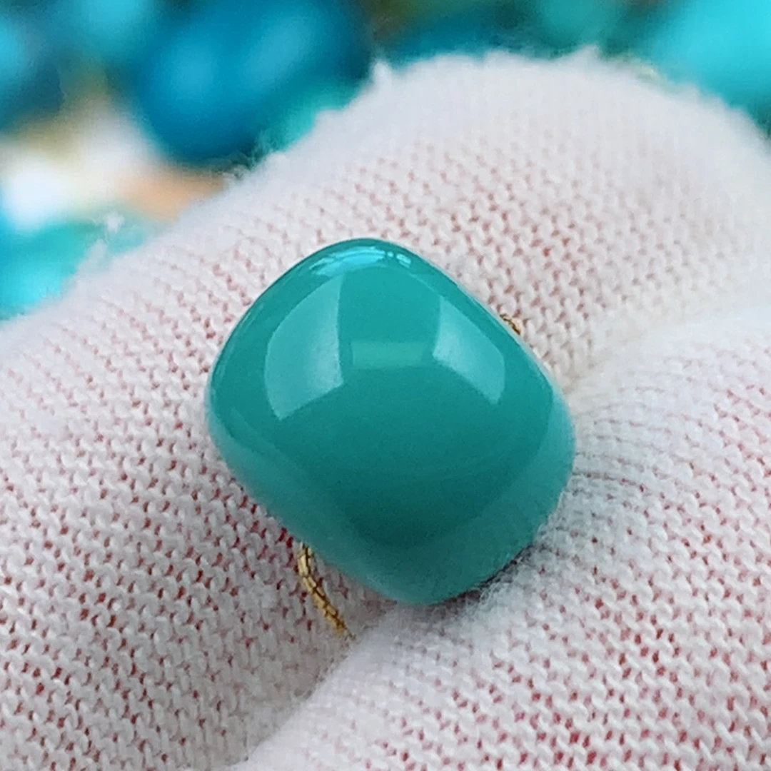 未镶嵌绿松石珠宝奇石10m m