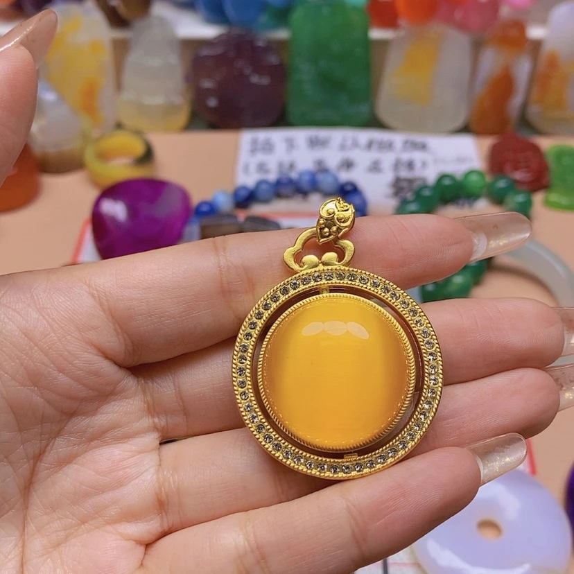 【闪购商品】玛瑙/玉髓颈饰未镶嵌微**阳