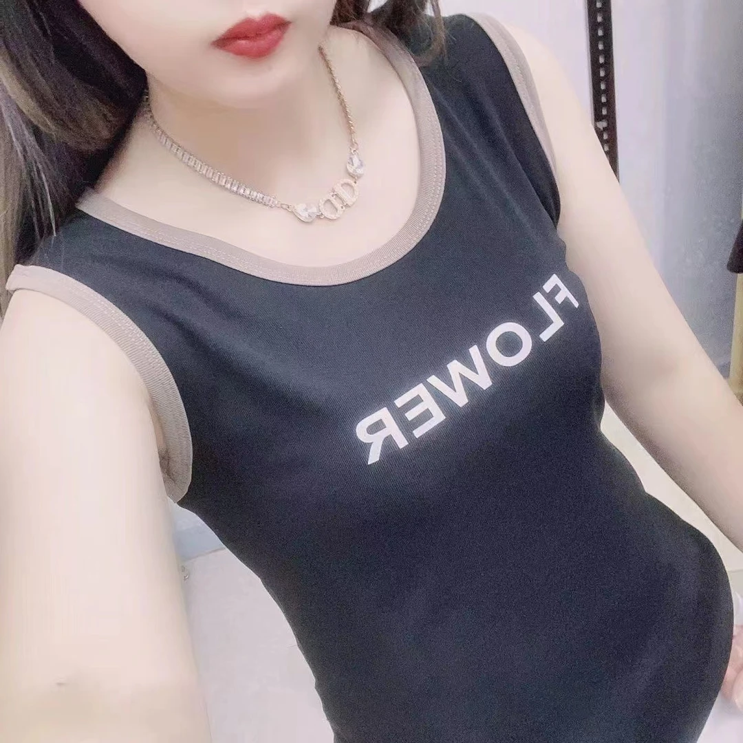 【字母吊带】女士春夏季吊带背心内搭外穿时尚弹力百搭修身显瘦大码