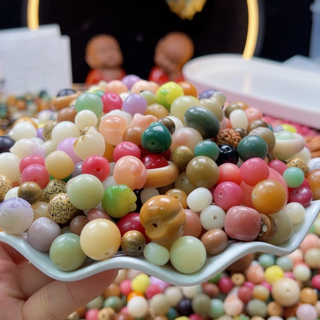 吊坠白玉菩提z10-13mm/400颗大杂烩瑕