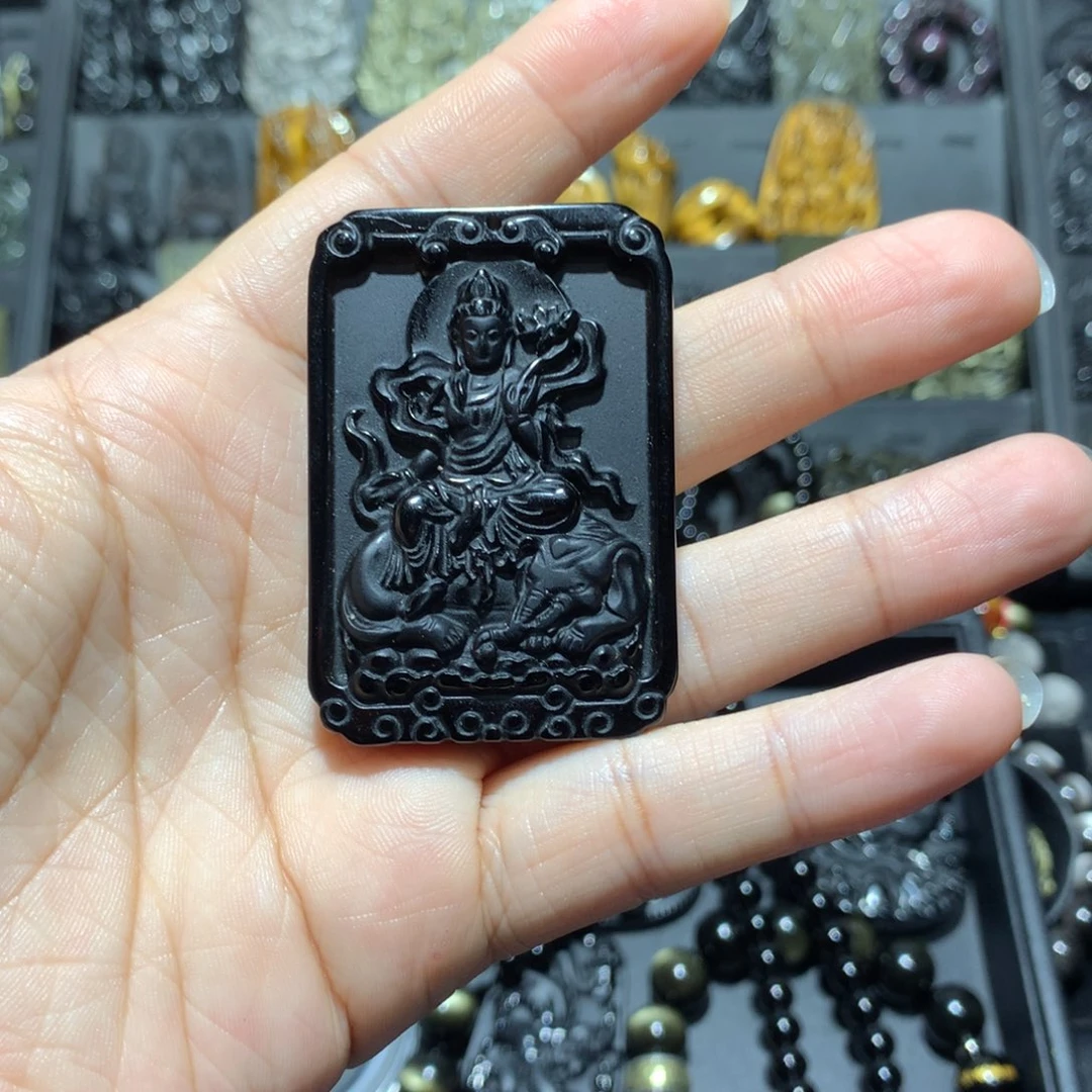 黑曜岩吊坠(赠链)未镶嵌玖*劮