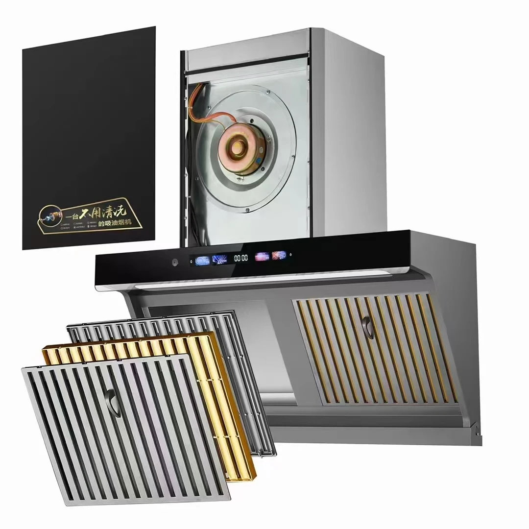 百年保罗BL623大吸力油电分离油烟分离免清洗懒人油烟机侧吸静音