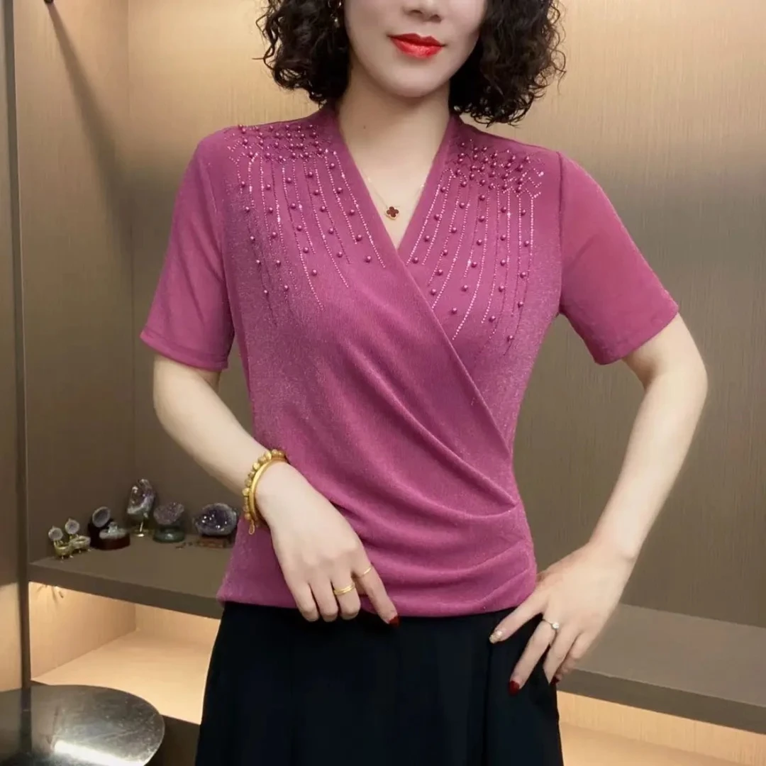 2025新款上衣女气质显瘦内搭遮肚腩打底衫