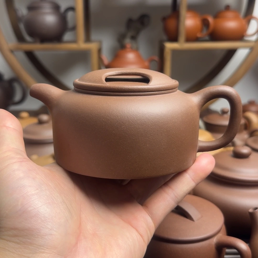 茶壶紫砂牛盖莲子300cc台西嫩底槽清