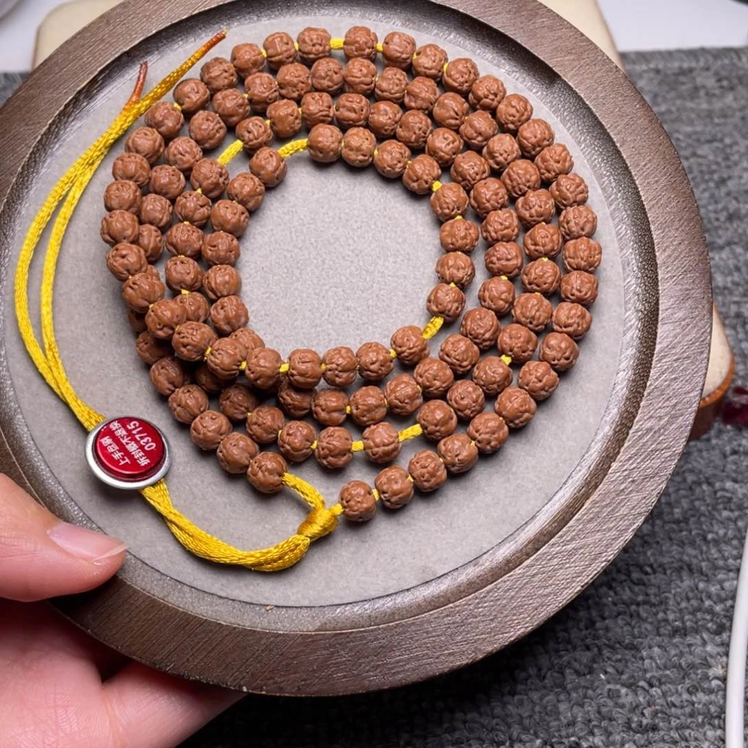 手串金刚菩提鷰**笑精品毕业佛手108尺寸7.2