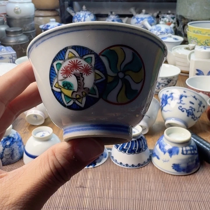 青花瓷器杯子茶具