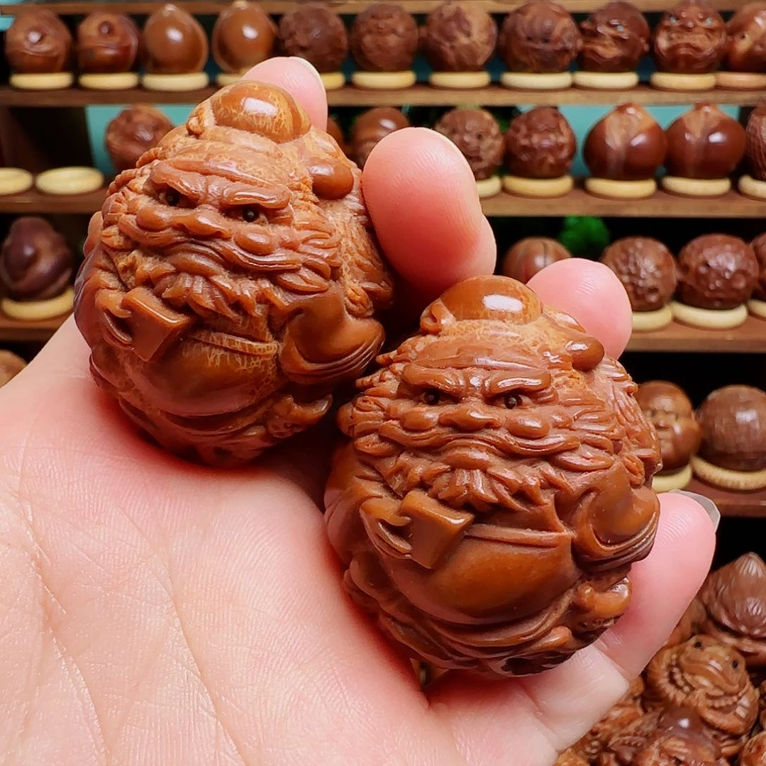 橄榄核手串/手链钟馗一对