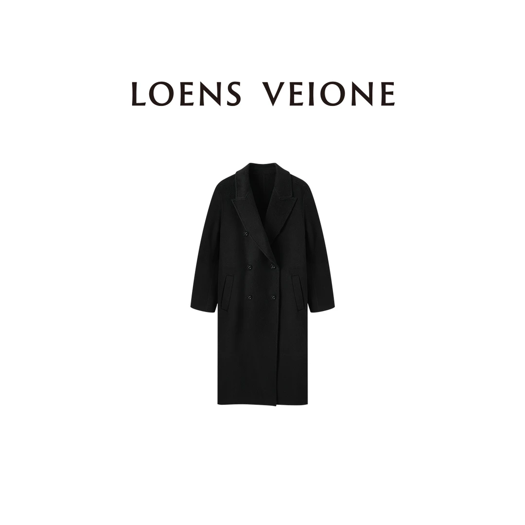 LOENS VEIONE/罗拉【羊毛+羊绒】定制精裁长款毛呢大衣25CVDK0008N