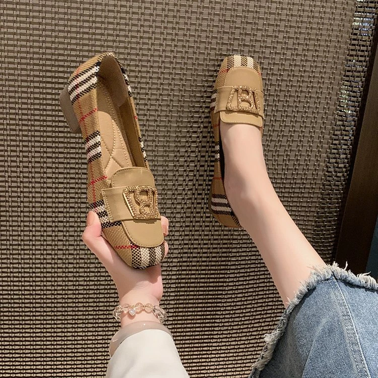 2025新款水钻低跟时尚百搭休闲单鞋