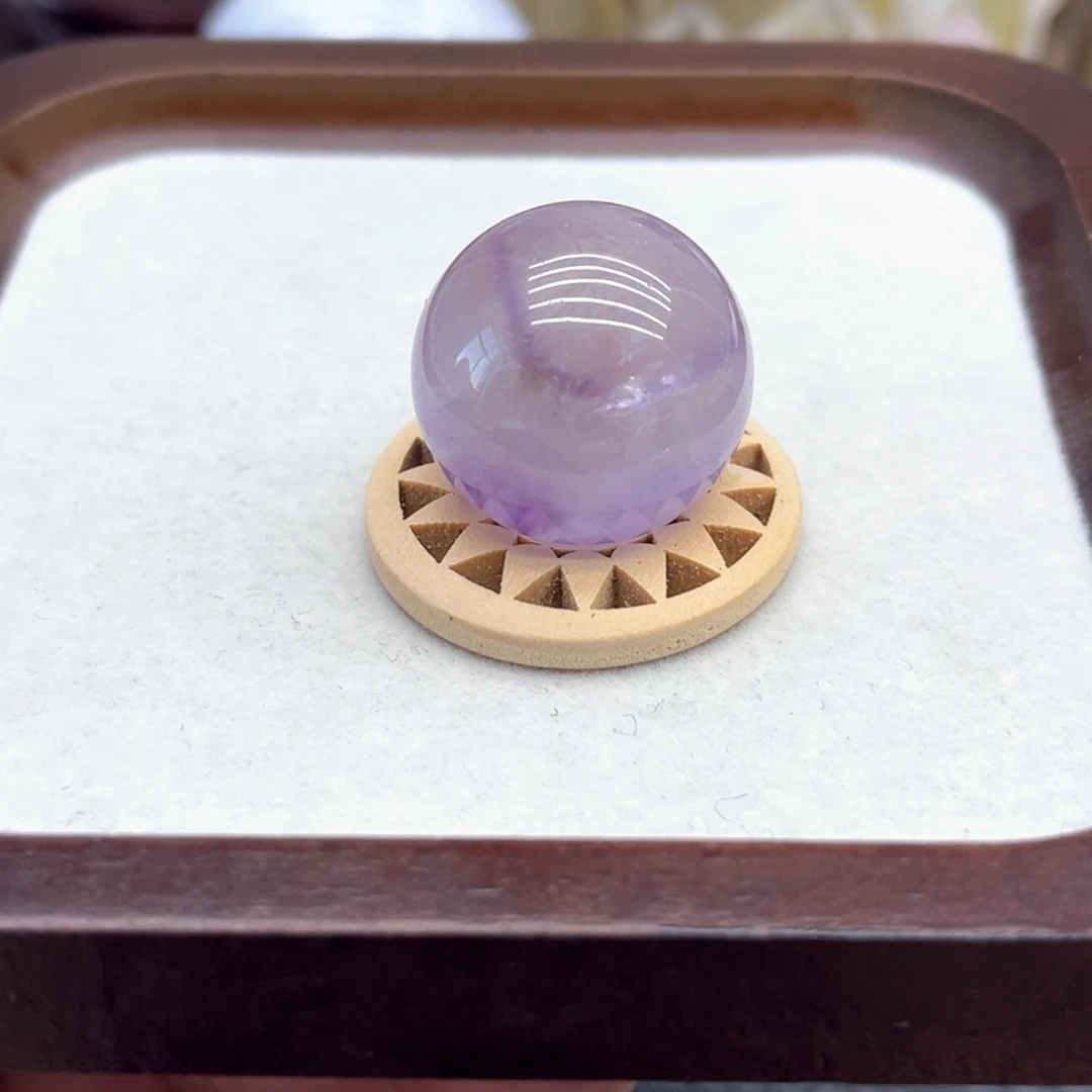 未镶嵌珠宝半成品水晶40 玻利维亚紫水晶球26mm