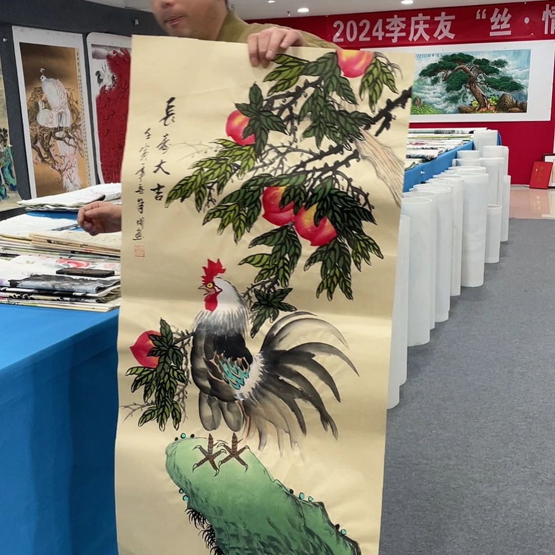 国画今天上午国画作品展示